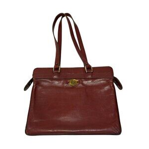 Vintage 1970's Etienne Aigner Leather Oxblood Purse Shoulder Bag